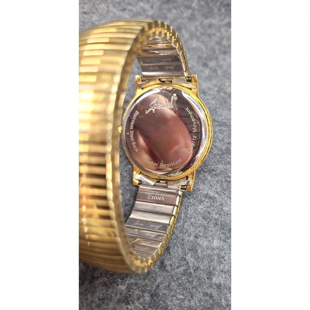 Vintage Speidel Watch Goldtone Quartz 6